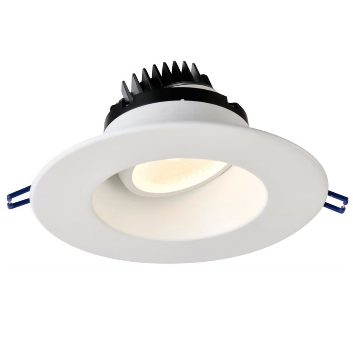 Lotus LED Lights | 6 Inch Round Gimball LED Regressed Trim — White