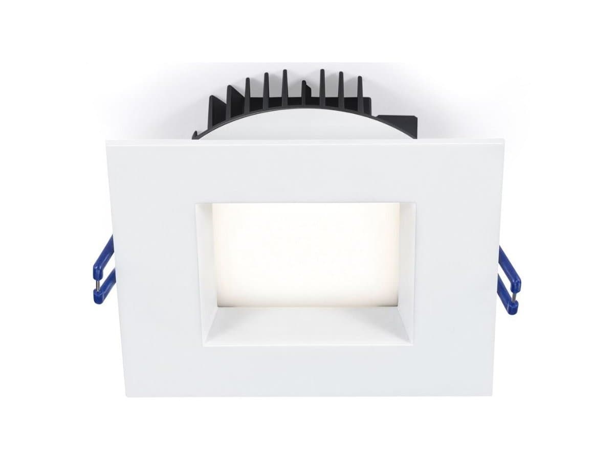 Lotus LED Lights | Regressed Plenum 4 Inch Square LED Trim — White