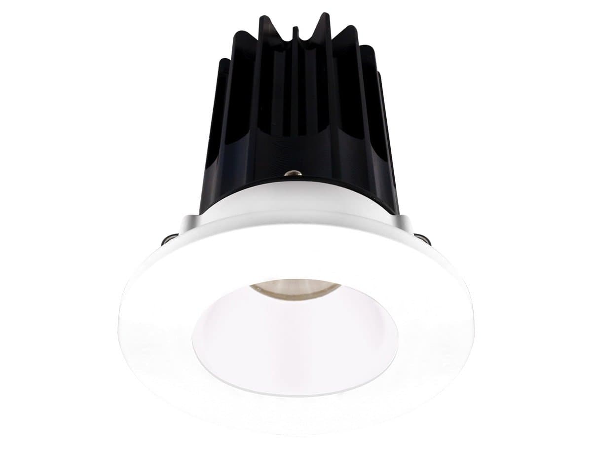 Lotus LED Lights | Recessed 2-Inch 5-CCT 15W LED Trim with Integral Driver — White, Round