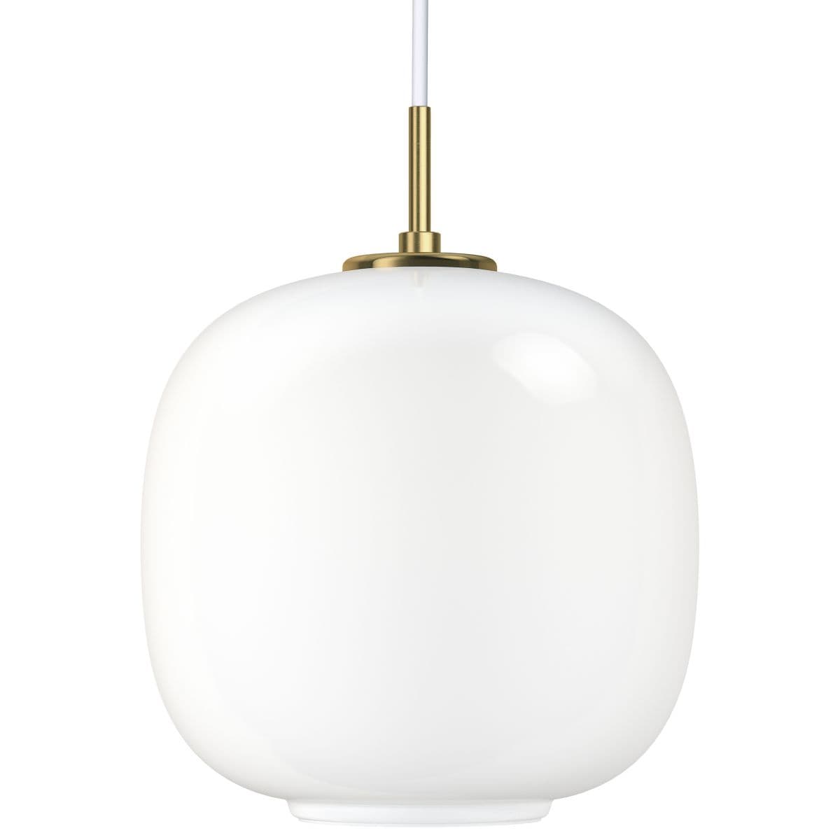 Louis Poulsen | VL45 Radiohus Pendant — Opal, Small, LED Bulb, Fwd Phase
