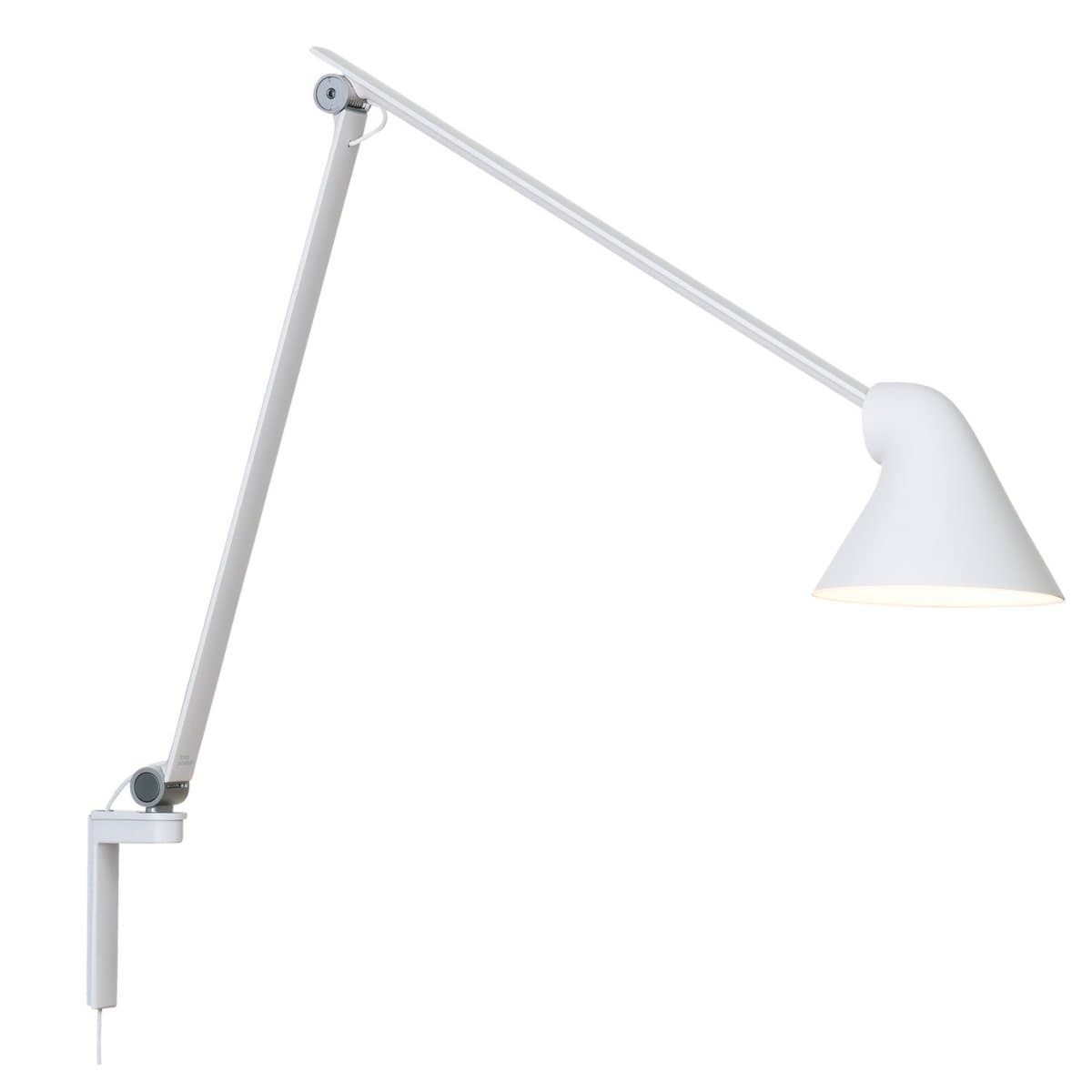 Louis Poulsen | NJP LED Plug-In Swing Arm Wall Sconce — White