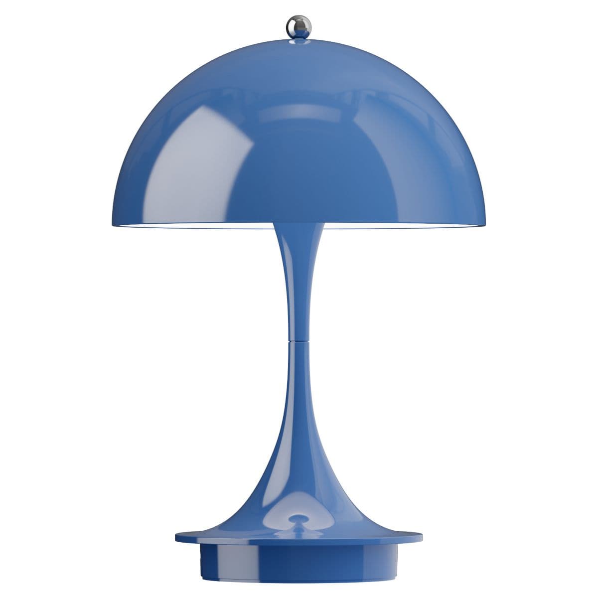Louis Poulsen | Panthella Rechargeable LED Table Lamp — Opaque Indigo, 6.3 in