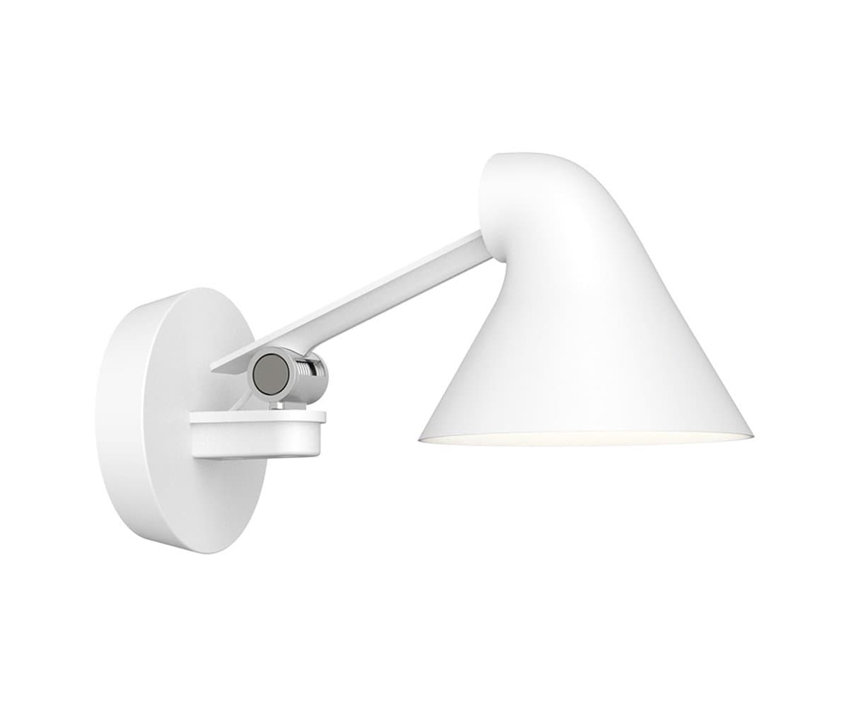 Louis Poulsen | NJP LED Wall Sconce — White, Short Arm