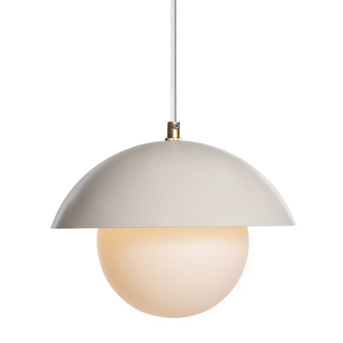 Luminaire Authentik | Danoise Pendant — Matte Linen, Small