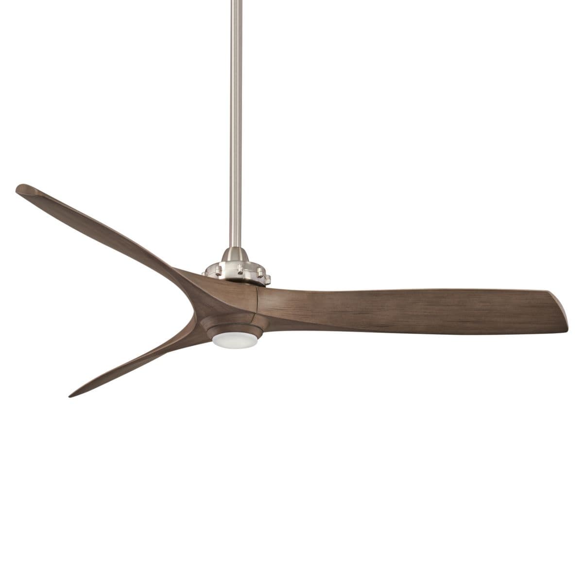 Minka Aire Fans | Aviation LED Ceiling Fan — Brushed Nickel with Ash Maple blades
