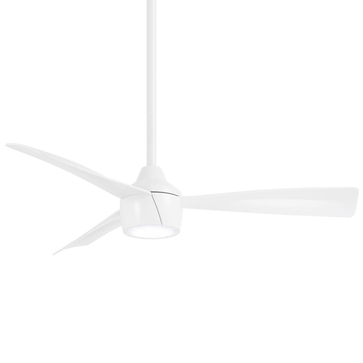 Minka Aire Fans | Skinnie LED Ceiling Fan — Flat White, 44 in
