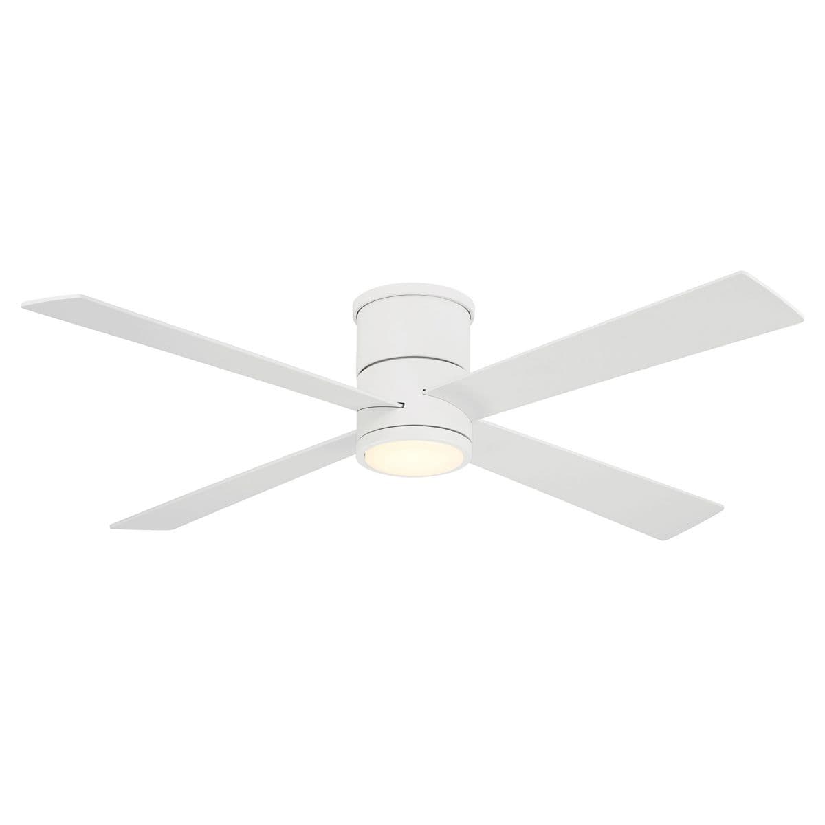 Minka Aire Fans | Falco Flushmount LED Ceiling Fan — Flat White