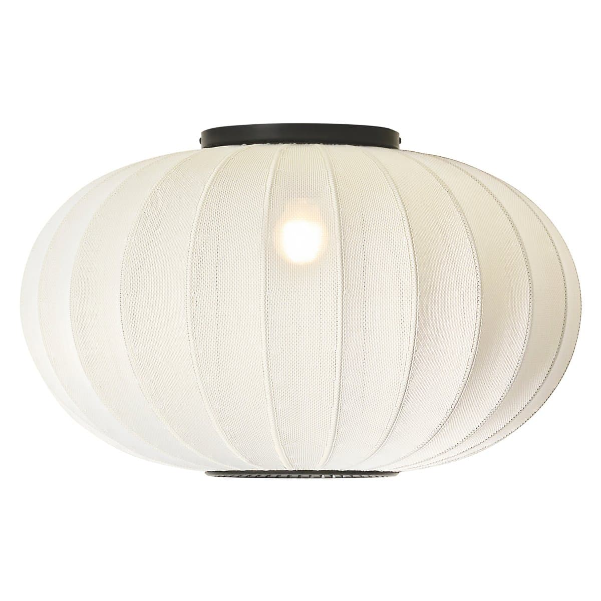 Made By Hand | Knit-Wit Oval Wall / Flushmount — Pearl White, Medium