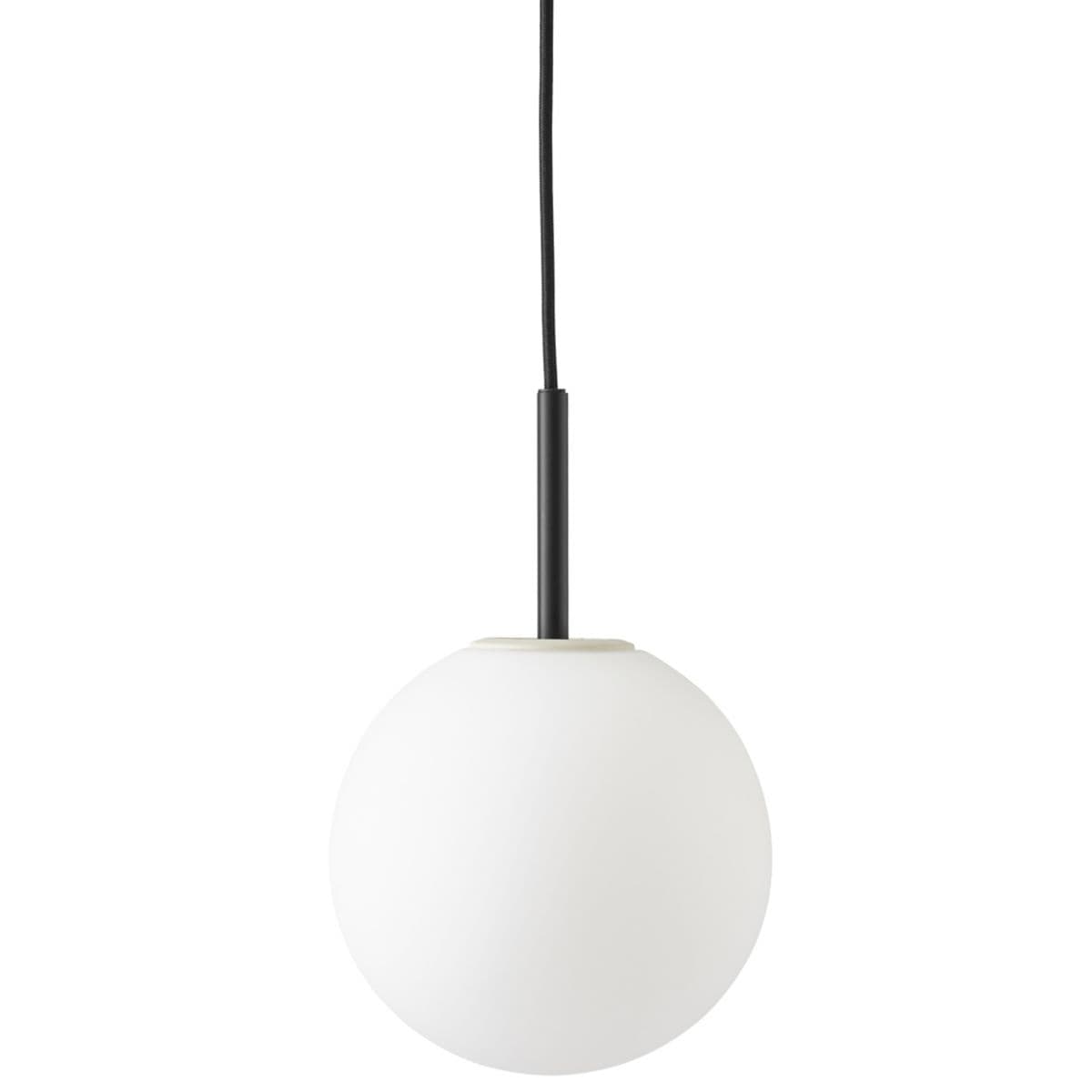 Audo Copenhagen Tr Bulb Pendant — Matte Opal, Black, No