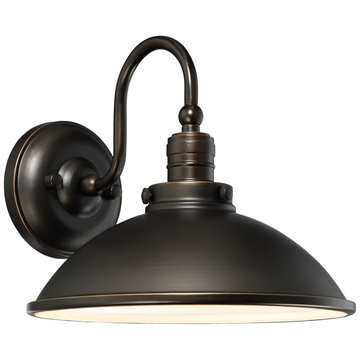 The Great Outdoors: Minka-Lavery Baytree Lane Led Outdoor Wall Sconce by The Great Outdoors: — Oil Rubbed Bronze w/ Gold Accents, Large