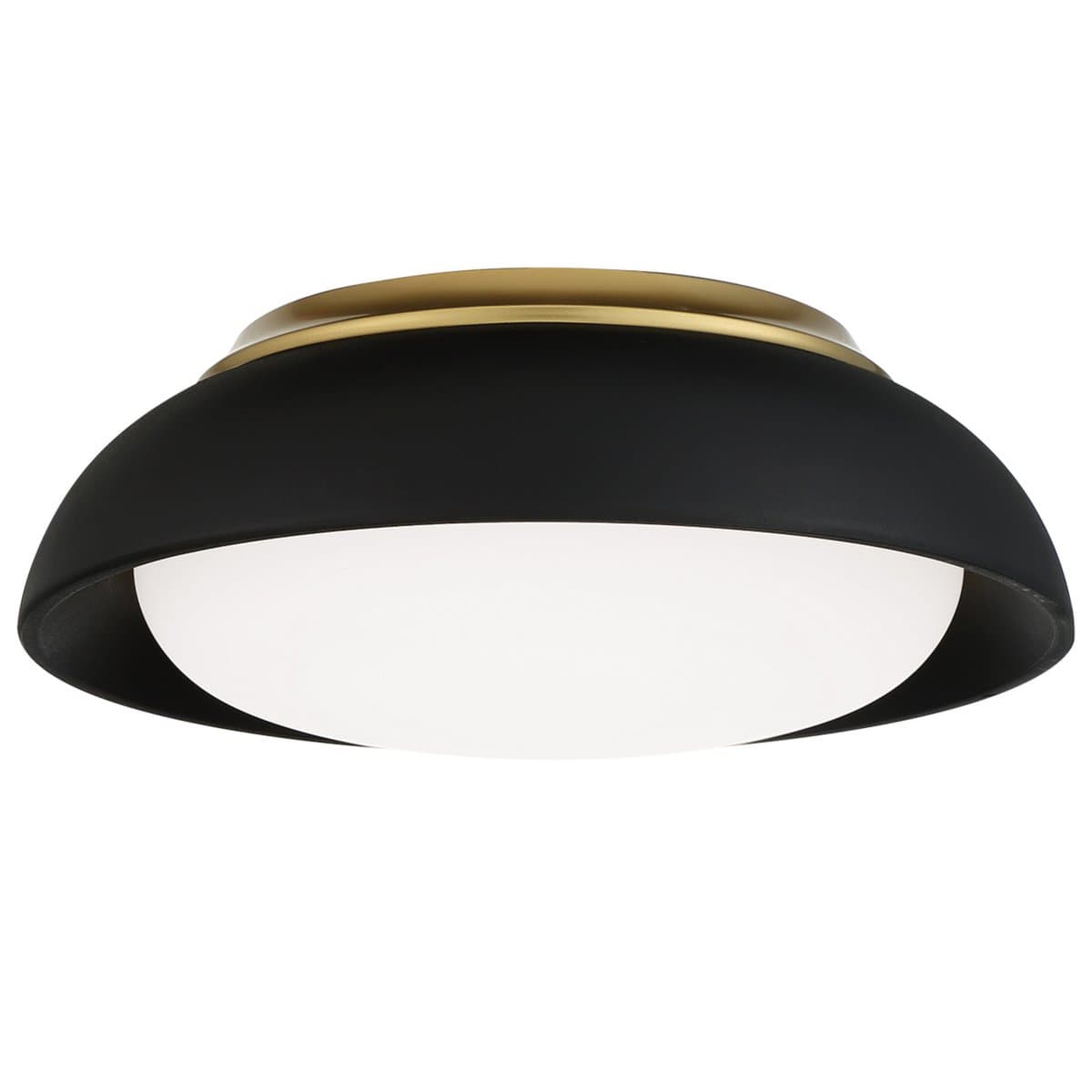 Minka-Lavery | LED Flushmount — Coal with Honey Gold, Small