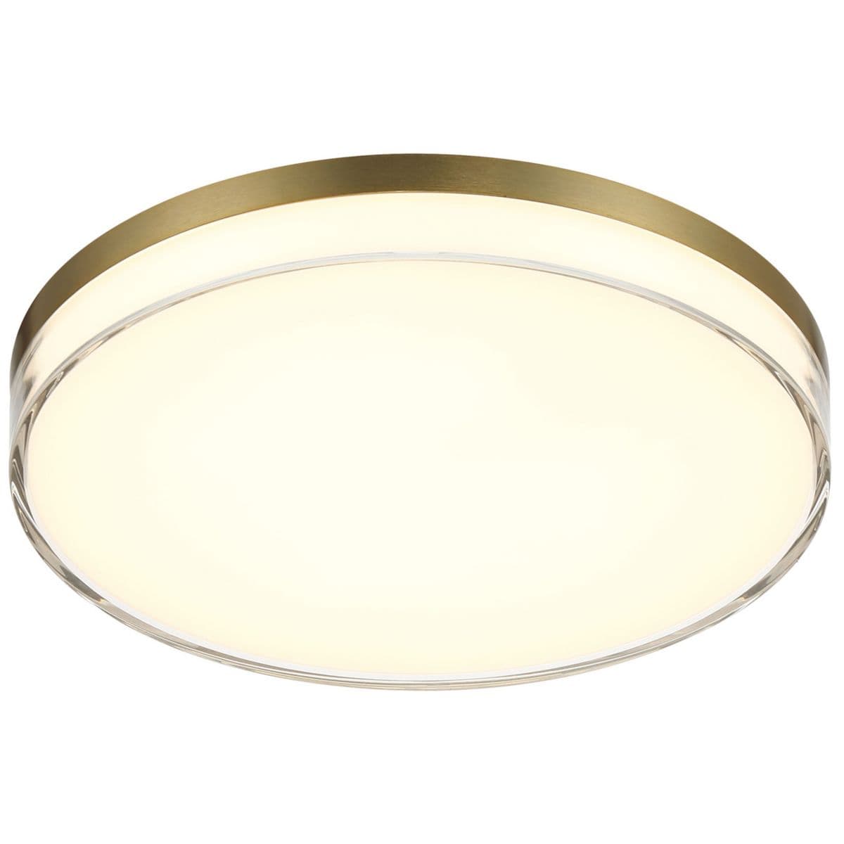Minka-Lavery | Vantage Outdoor LED Flushmount — Ashen Brass, Medium