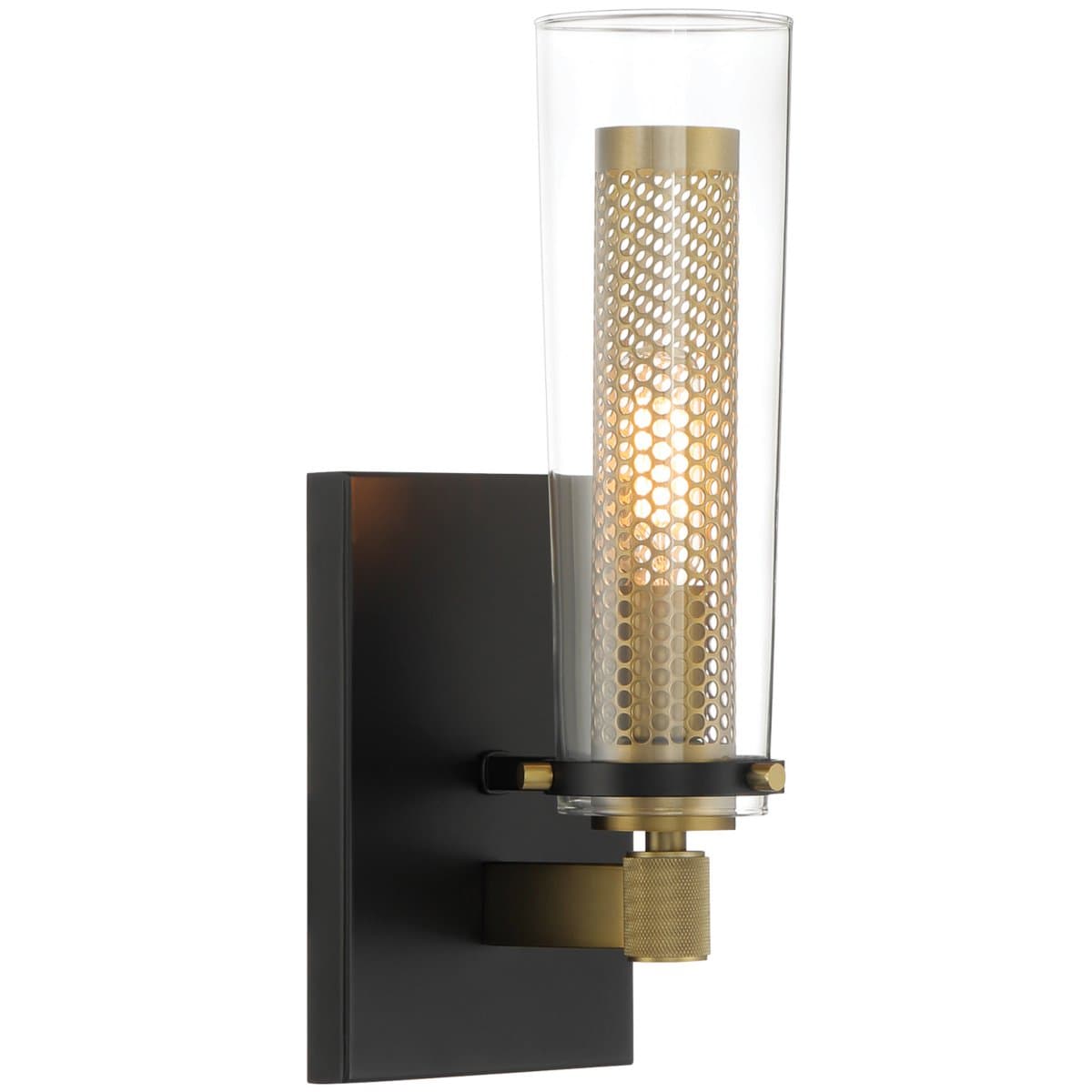 Minka-Lavery | Emmerham Wall Sconce — Coal and Soft Brass