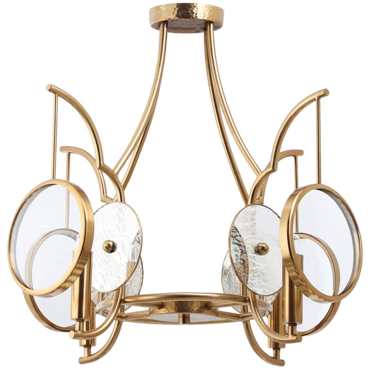 Minka-Lavery | Into Focus Semi Flushmount — Antique Brass