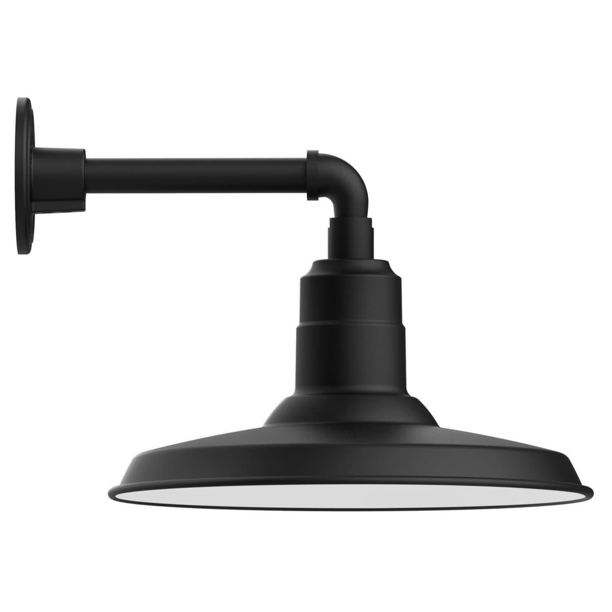 Alder & Ore | Brea Outdoor Straight Arm Wall Sconce — Black, 14 in