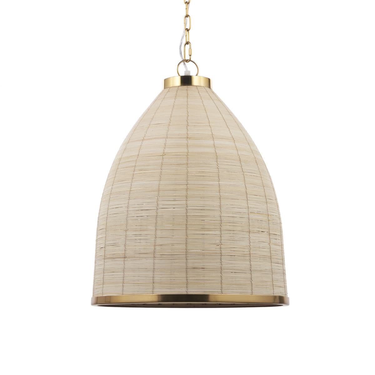 Mercana Saliha Pendant — Cream with Brass