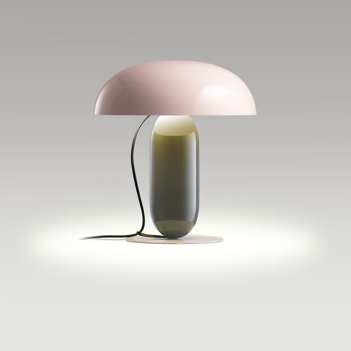 Marset | Gambosa Table Lamp — Opal with Brown Grey, 14.25 Inch