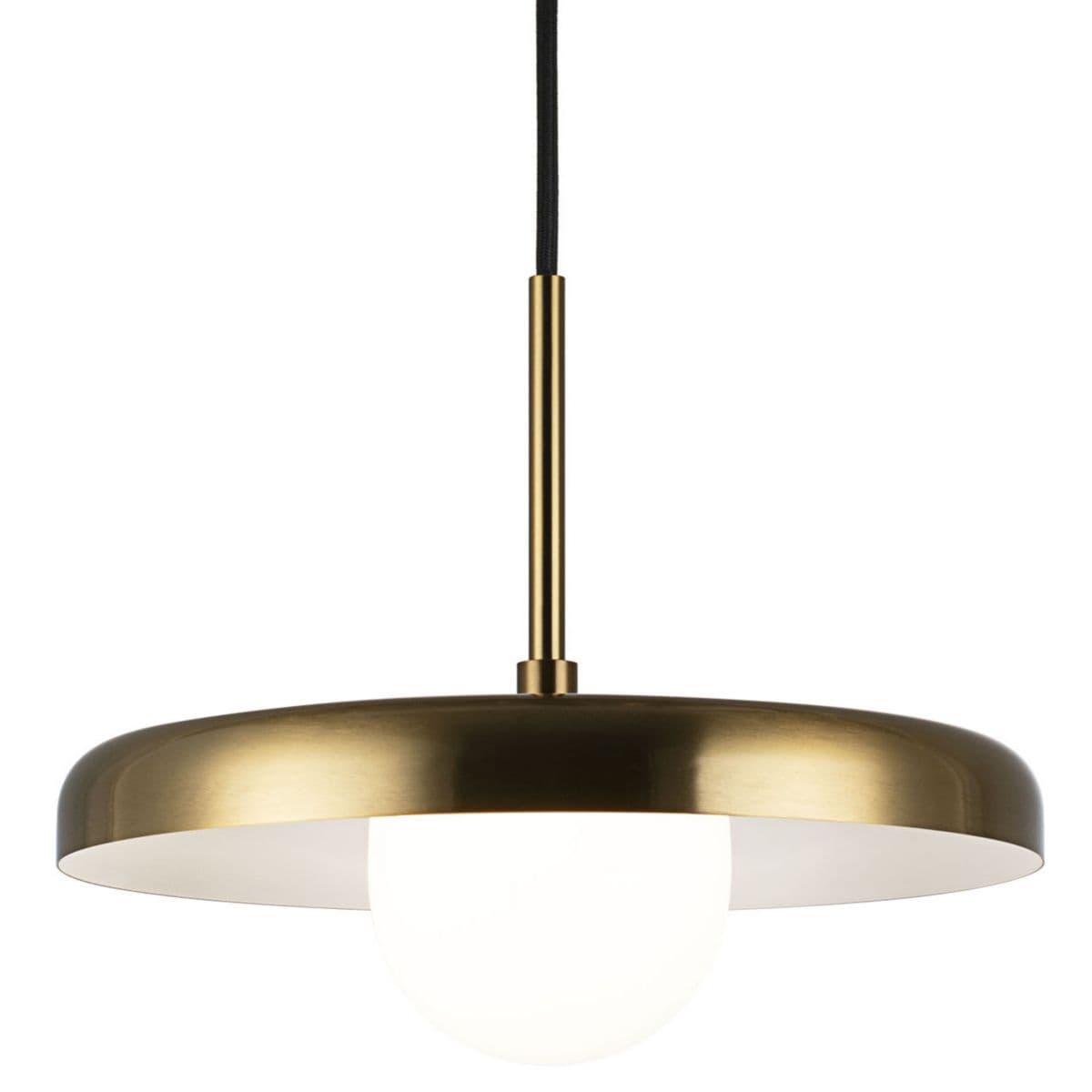 Huxe | Cressi Pendant — Aged Gold Brass, 11 in