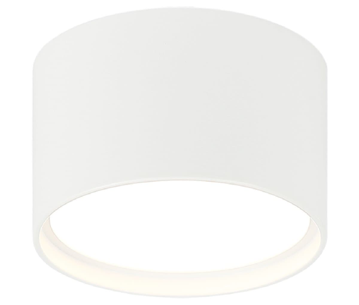 Huxe | Carah Round LED Flushmount — Matte White