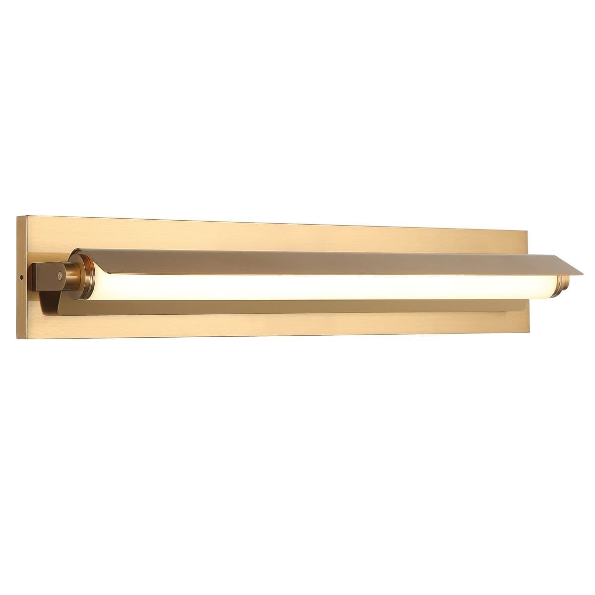 Huxe Arno Led Wall Sconce — Aged Gold Brass, 25 in