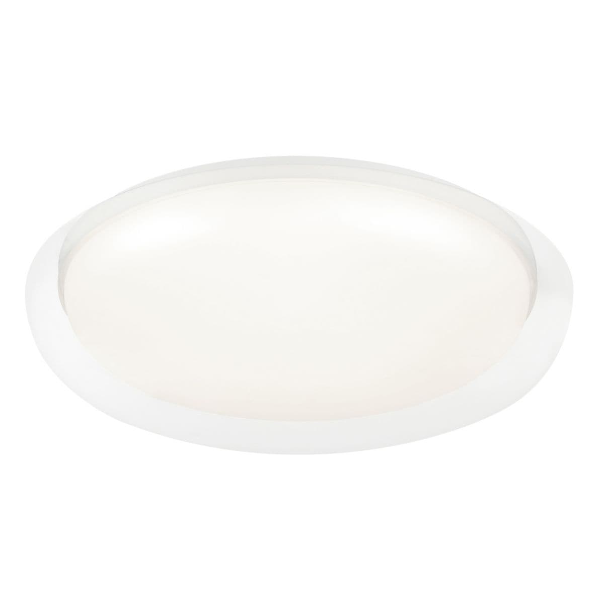 Huxe Calira Led Flushmount — Matte White, 15.75 Inch