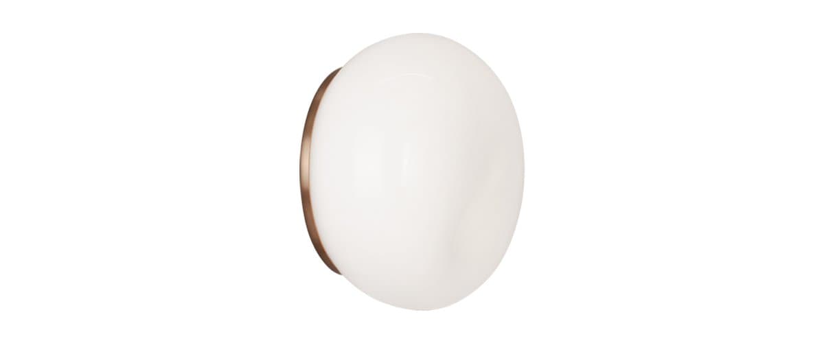 Huxe | Saxon Wall / Flushmount — Aged Gold Brass, Small - alternate view