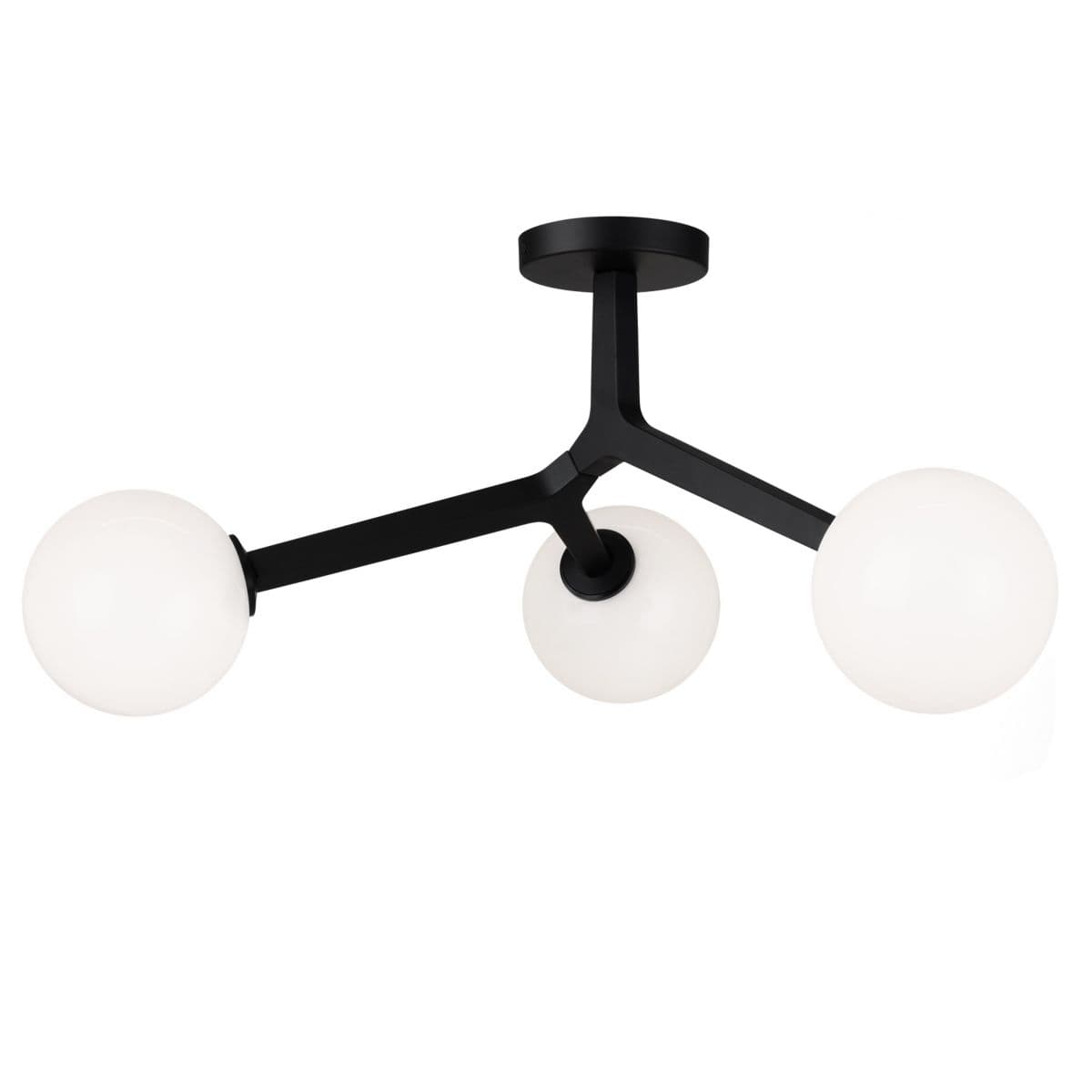 Huxe | Tullio Semi-Flushmount — Black