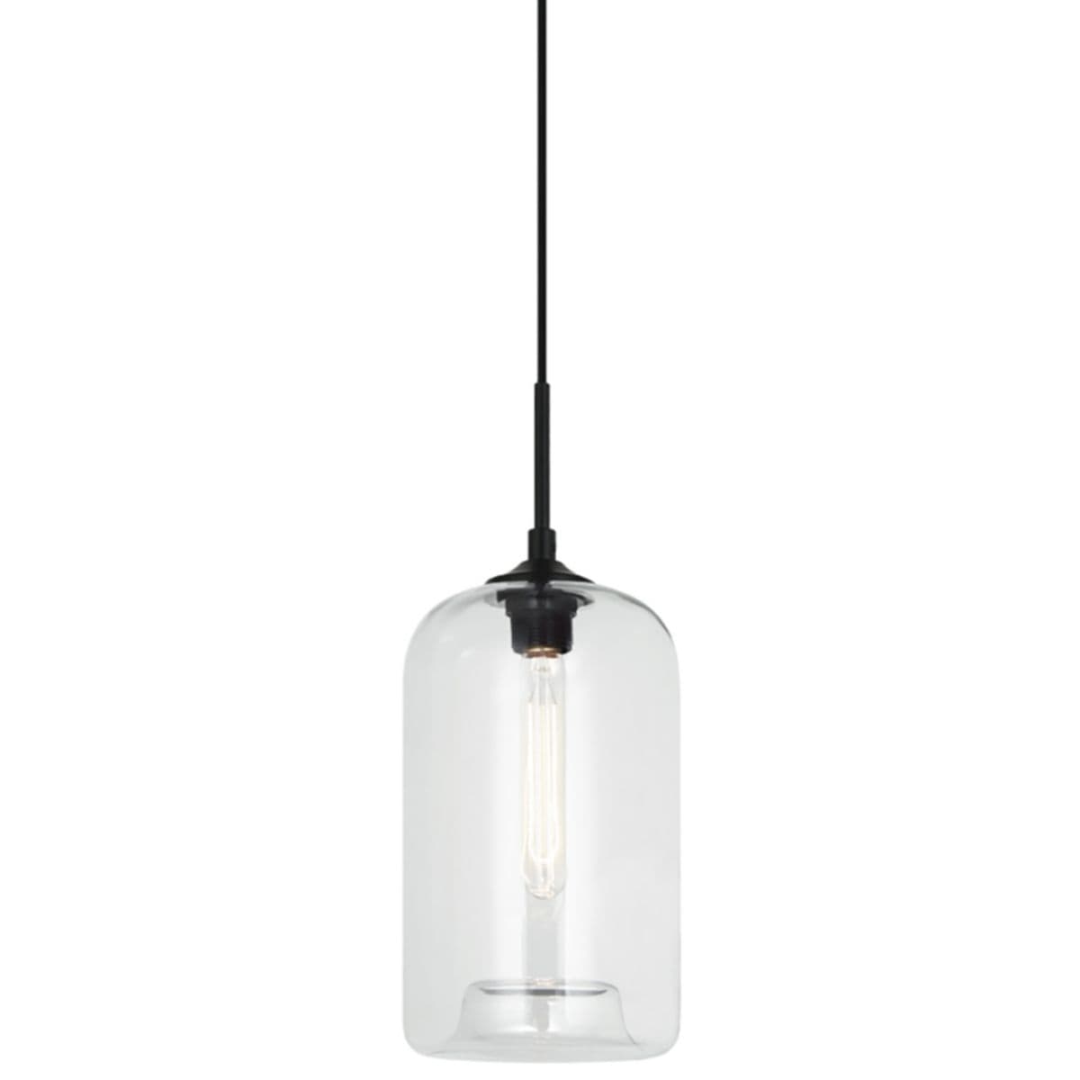 Huxe | Cipriana Organic Charm Cylinder Mini Pendant — Clear