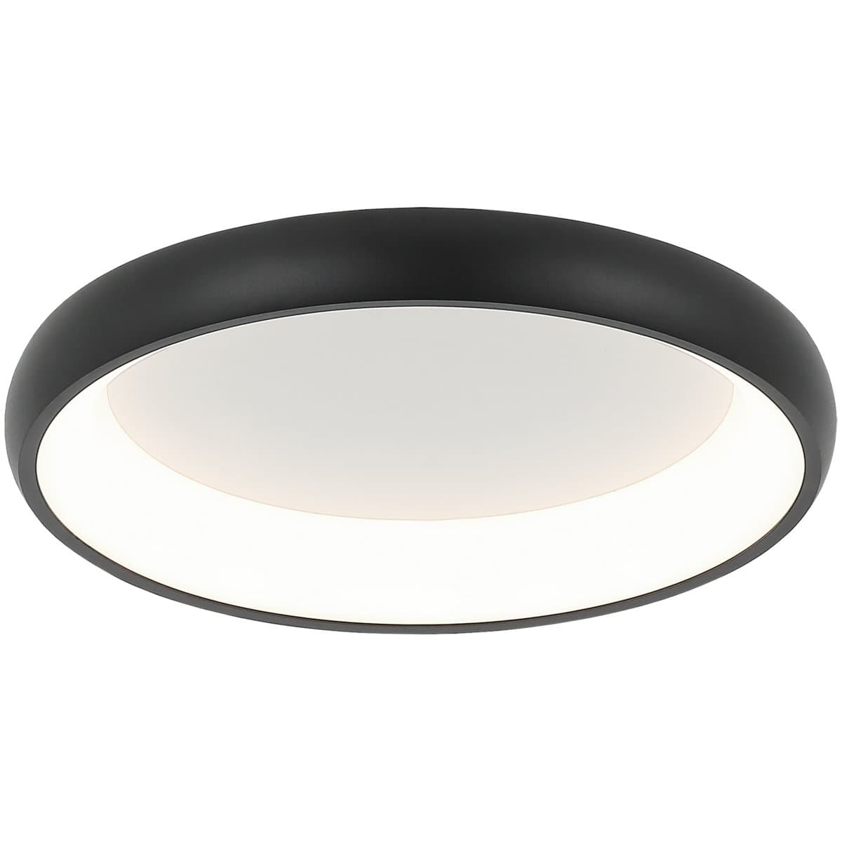 Huxe | Philippine LED Flushmount — Matte Black, 12 in