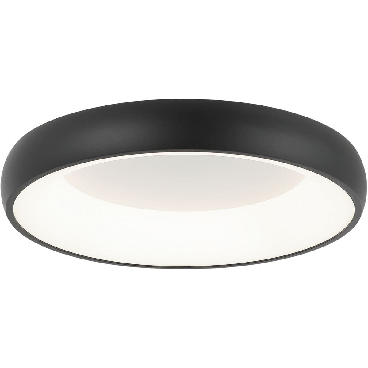 Huxe | Philippine LED Flushmount — Matte Black, 16 in