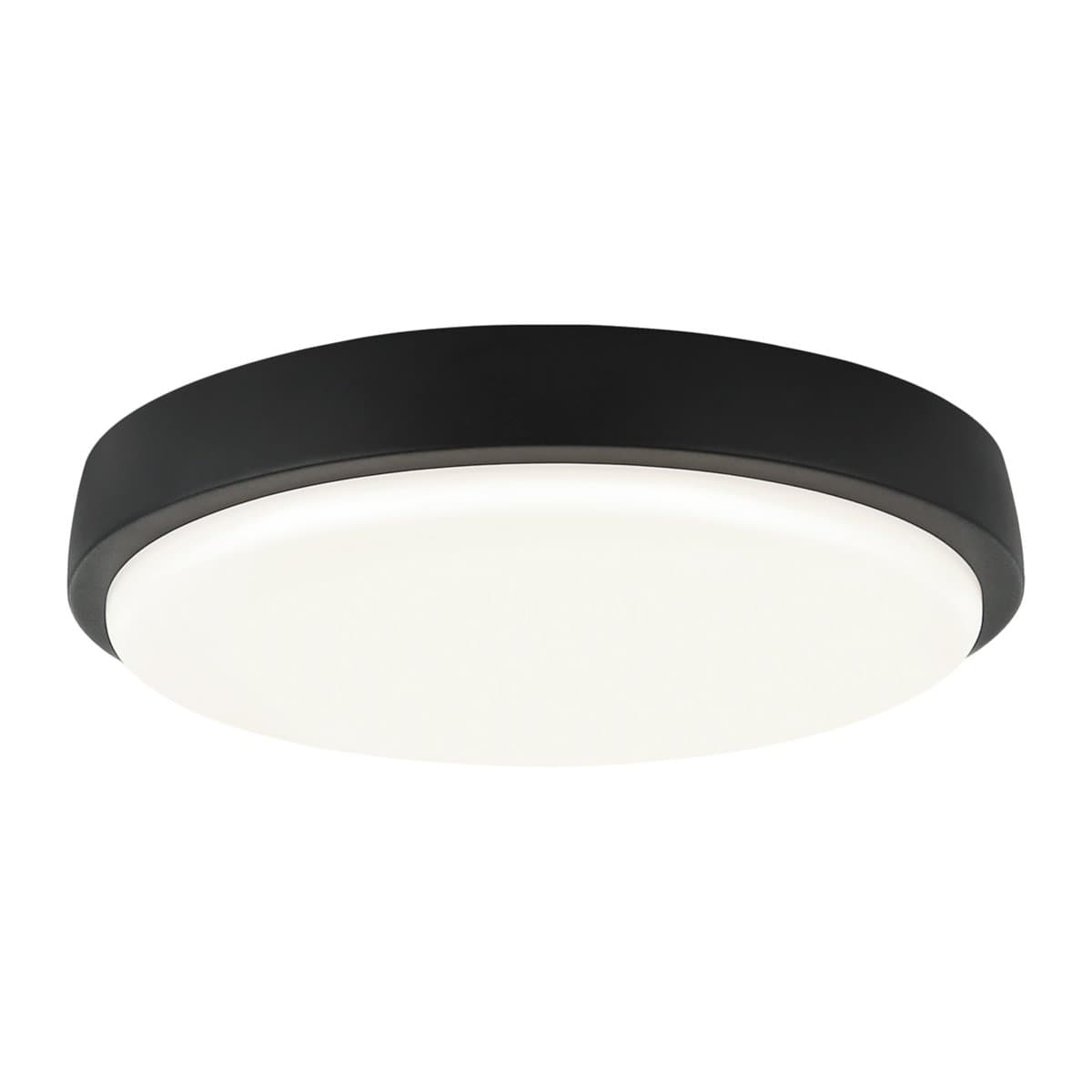 Matteo Lighting | Zane LED Flushmount — Matte Black, Small