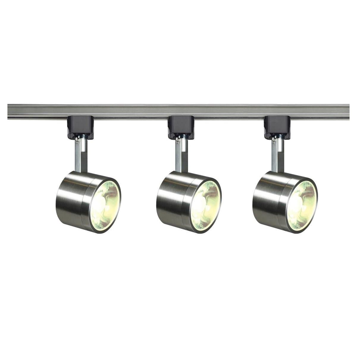 Huxe | 12W Round LED Track Kit — Brushed Nickel