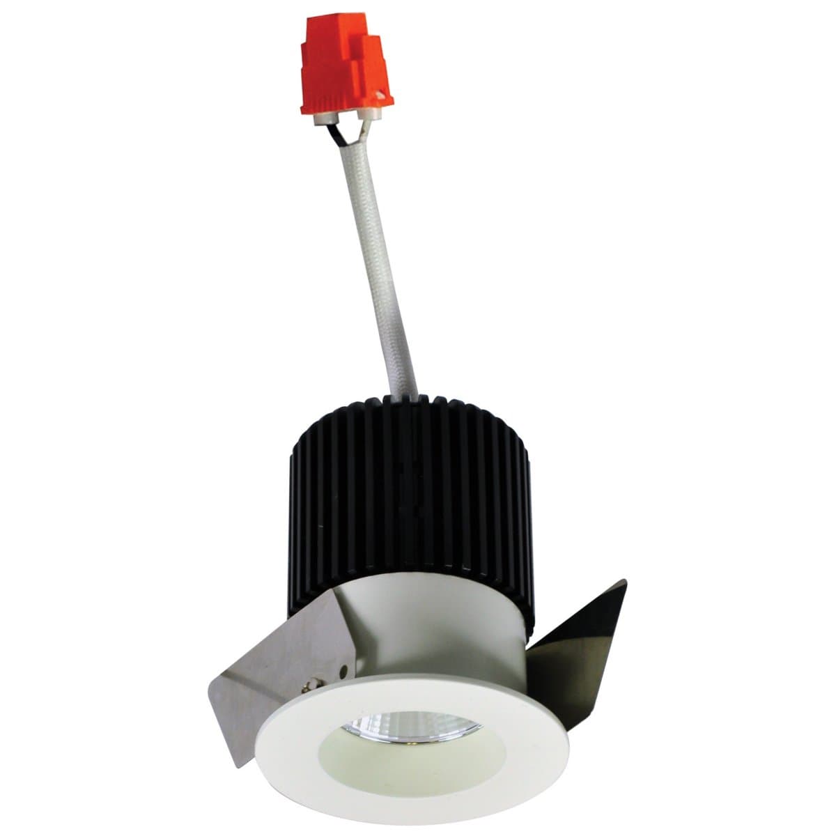 Nora Lighting | Iolite 1 Inch LED Trim — White/White, Round, Straight Reflector