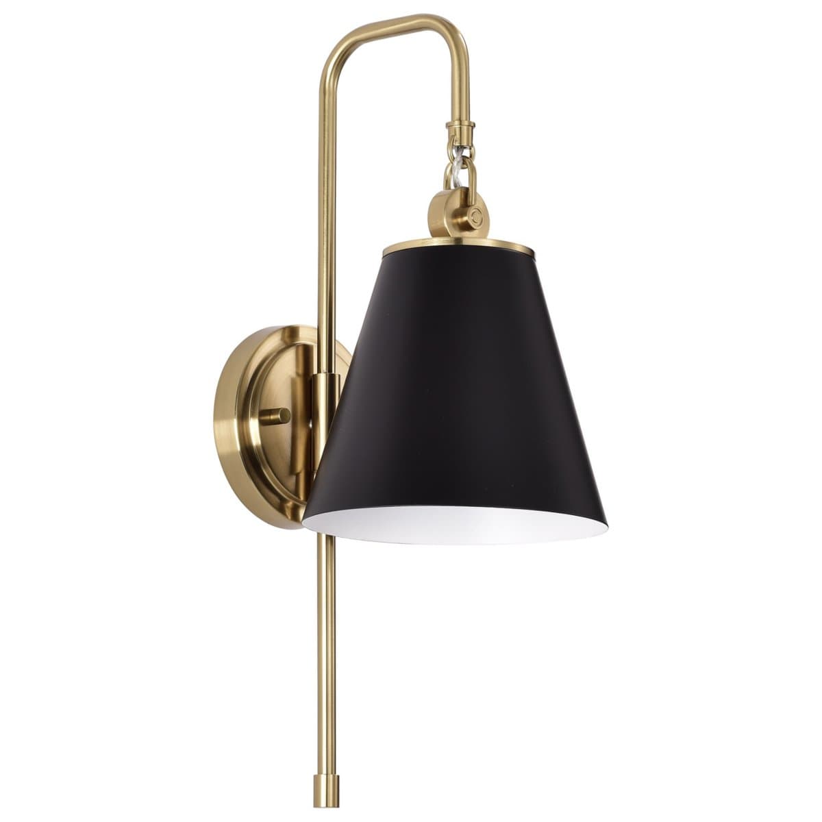 Alder & Ore | Muriel Wall Sconce — Clear Glass with Vintage Brass - alternate view