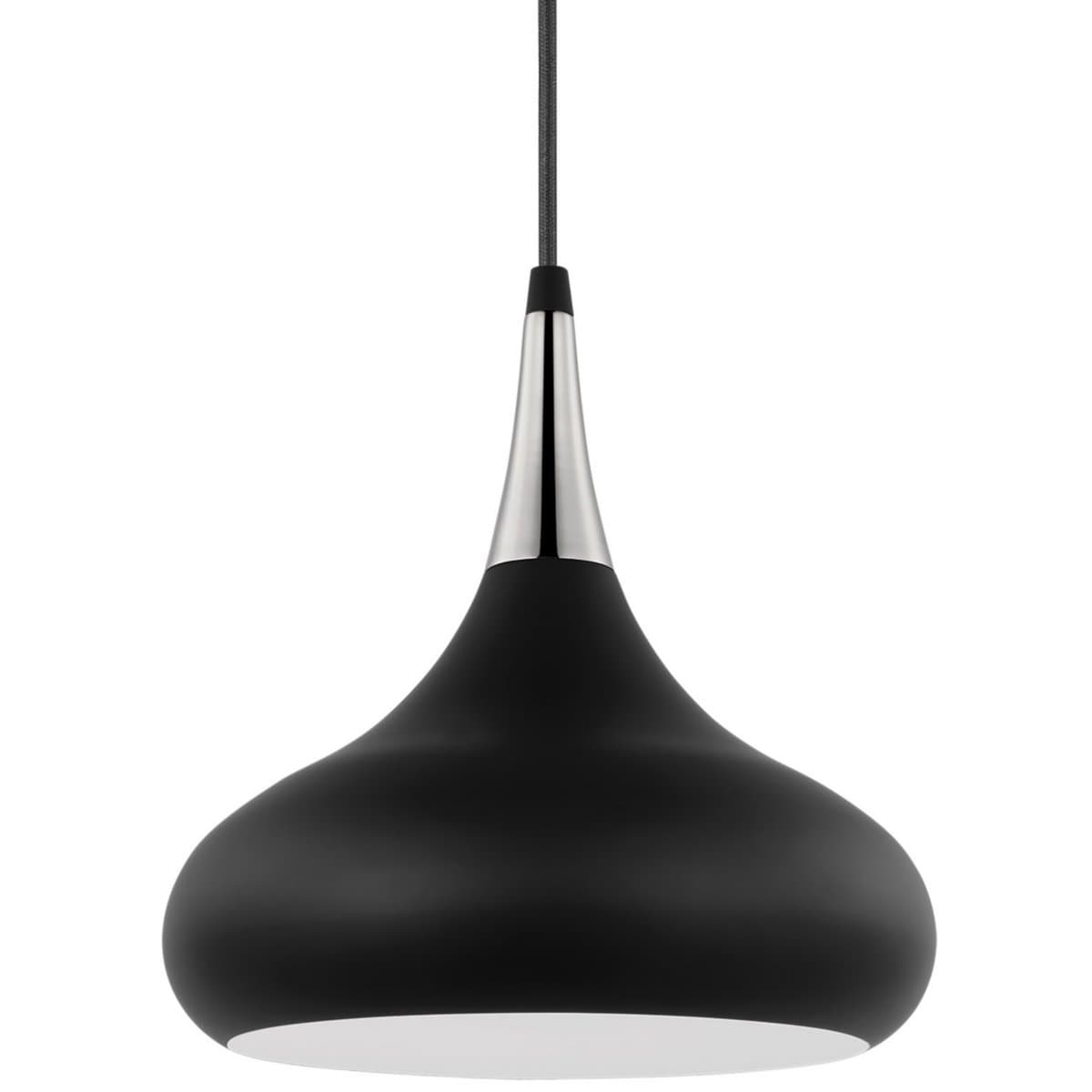 Alder & Ore | Spike Pendant — Matte Black with Polished Nickel, Small