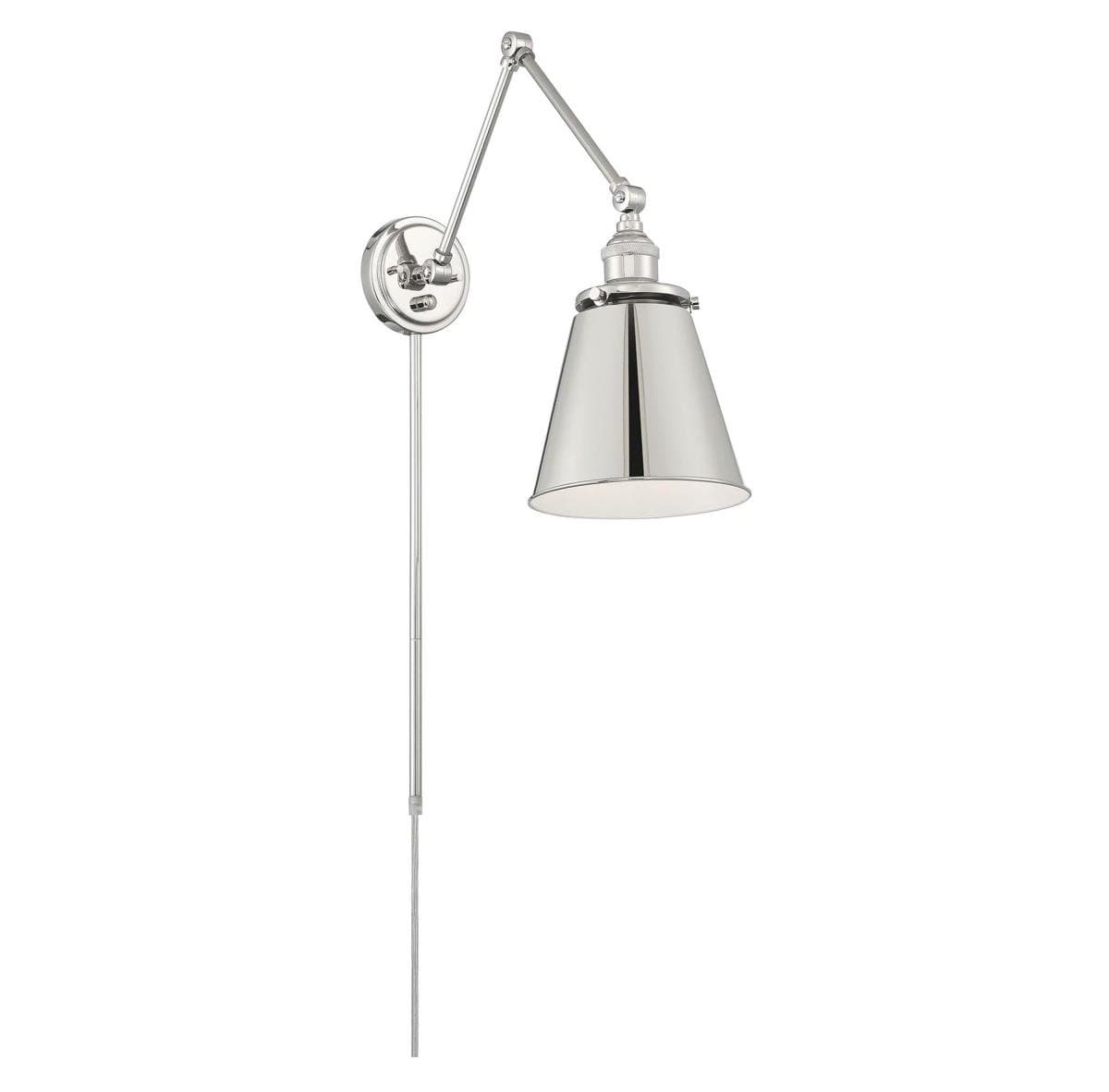 Alder & Ore | Alec Swing Arm Lamp — Polished Nickel