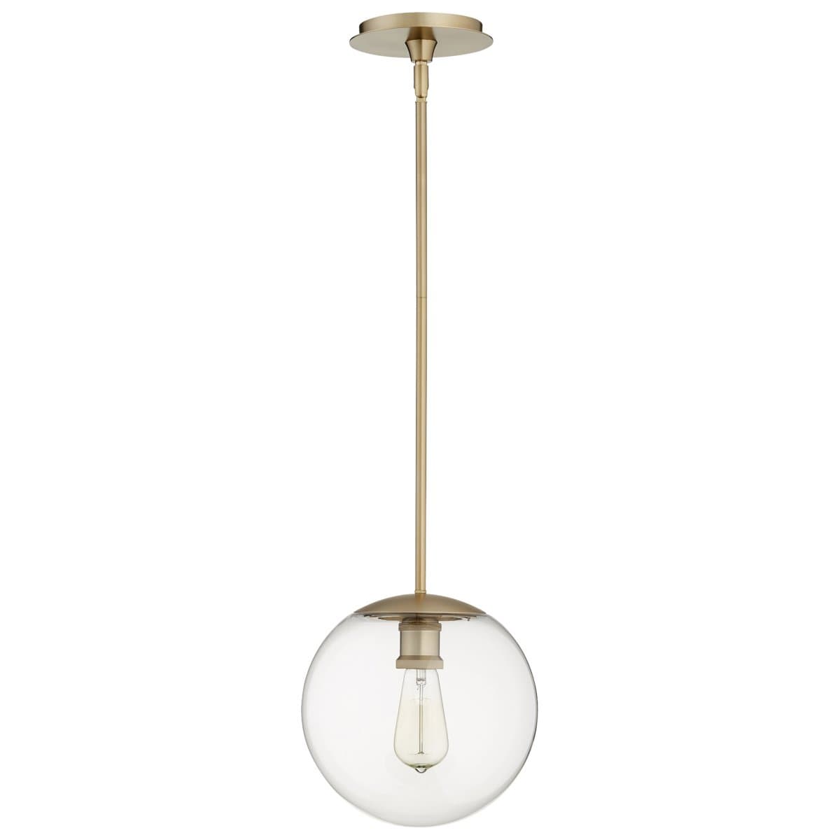 Quorum International | Globe Mini Pendant — Aged Brass, Small