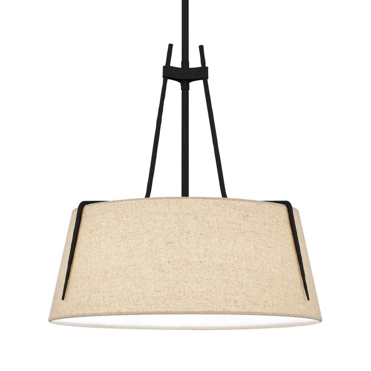 Huxe Vivianna Drum Pendant — Matte Black