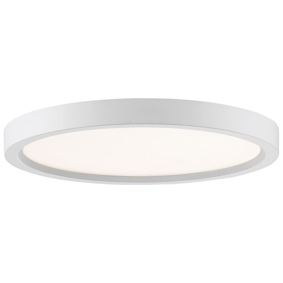 Quoizel | Outskirts LED Flushmount — Fresco White, Medium