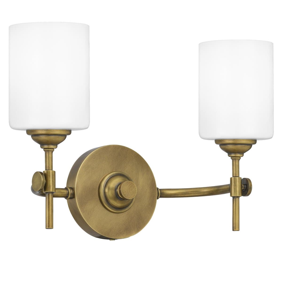 Quoizel | Aria Vanity Light — Weathered Brass with Opal Glass, 2