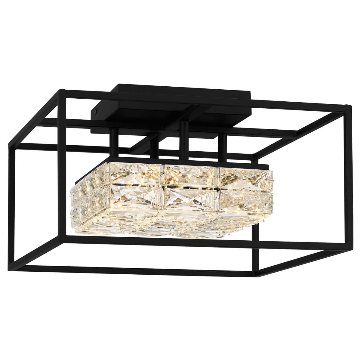 Quoizel | Dazzle LED Semi-Flushmount — Matte Black