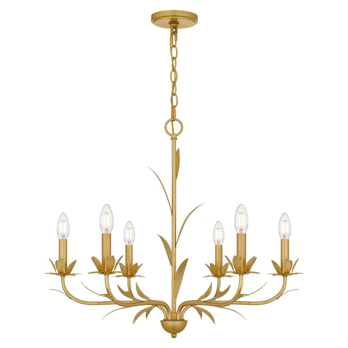 Quoizel | Maria Chandelier — Gold Leaf - alternate view