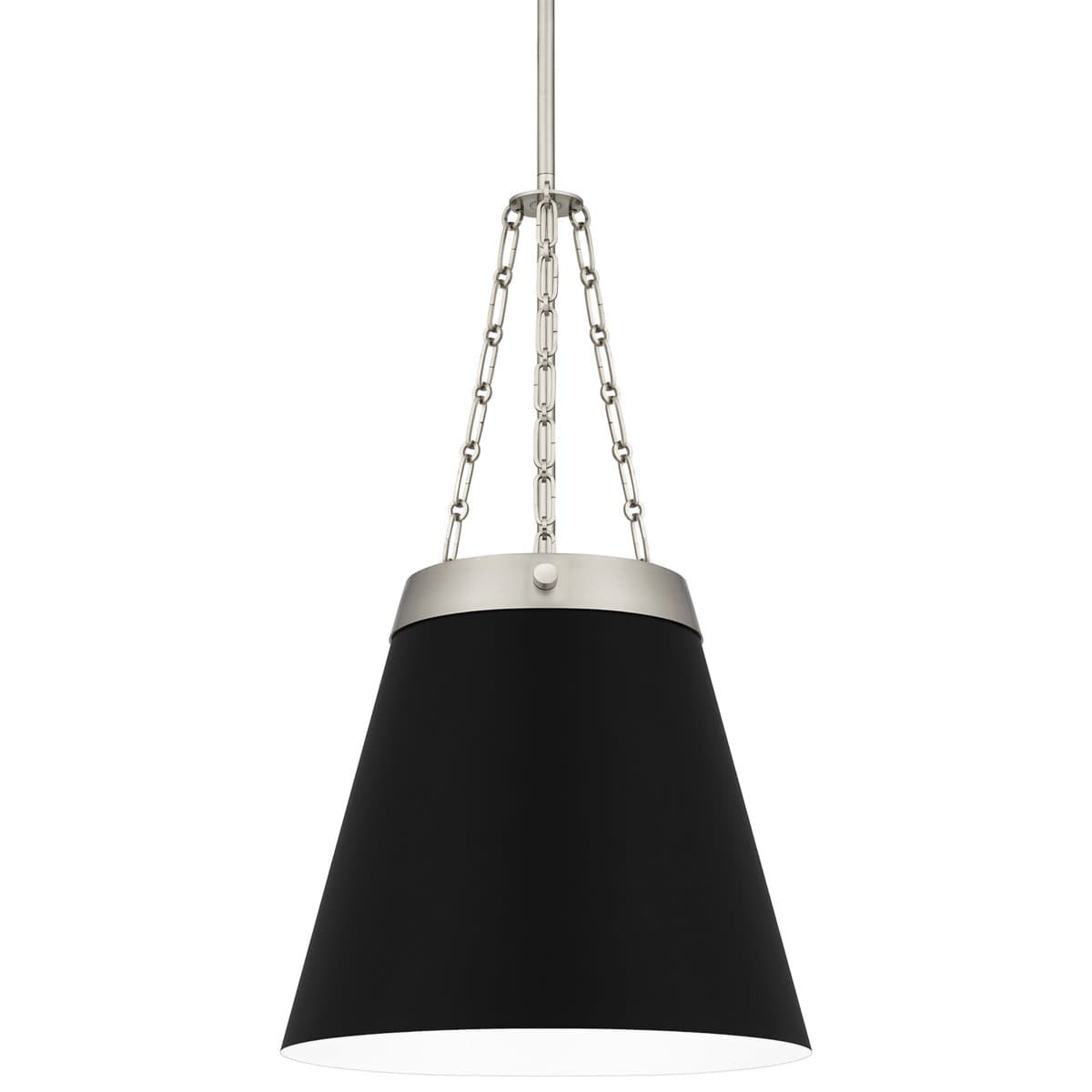 Quoizel | Alwyn Pendant — Polished Nickel with Black
