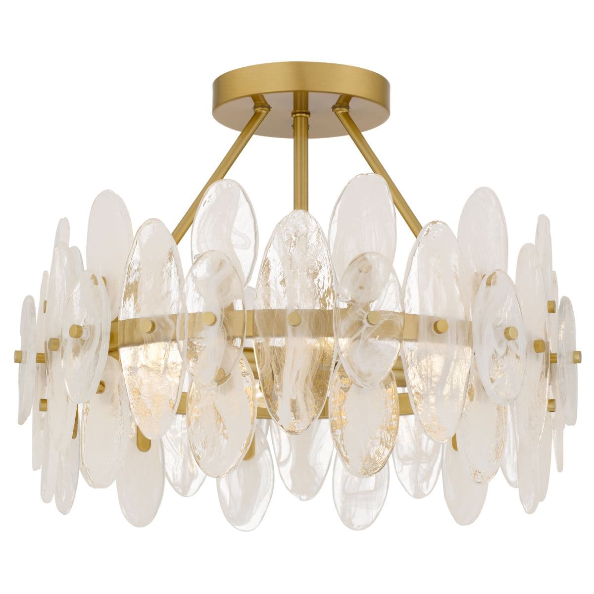 Quoizel | Abigail Semi-Flusmount — Brushed Gold