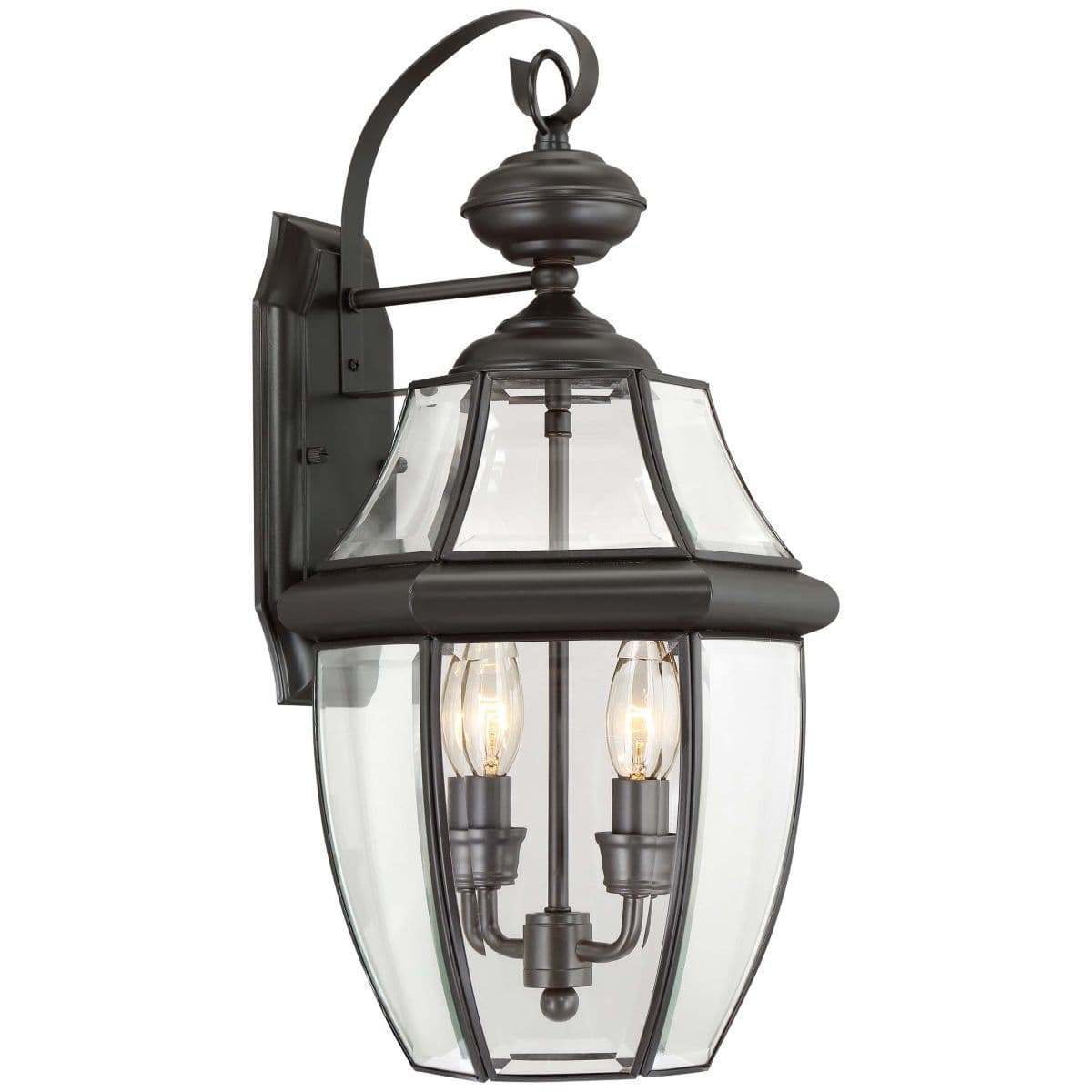 Quoizel Newbury Outdoor Wall Sconce — Medici Bronze, 20 Inch