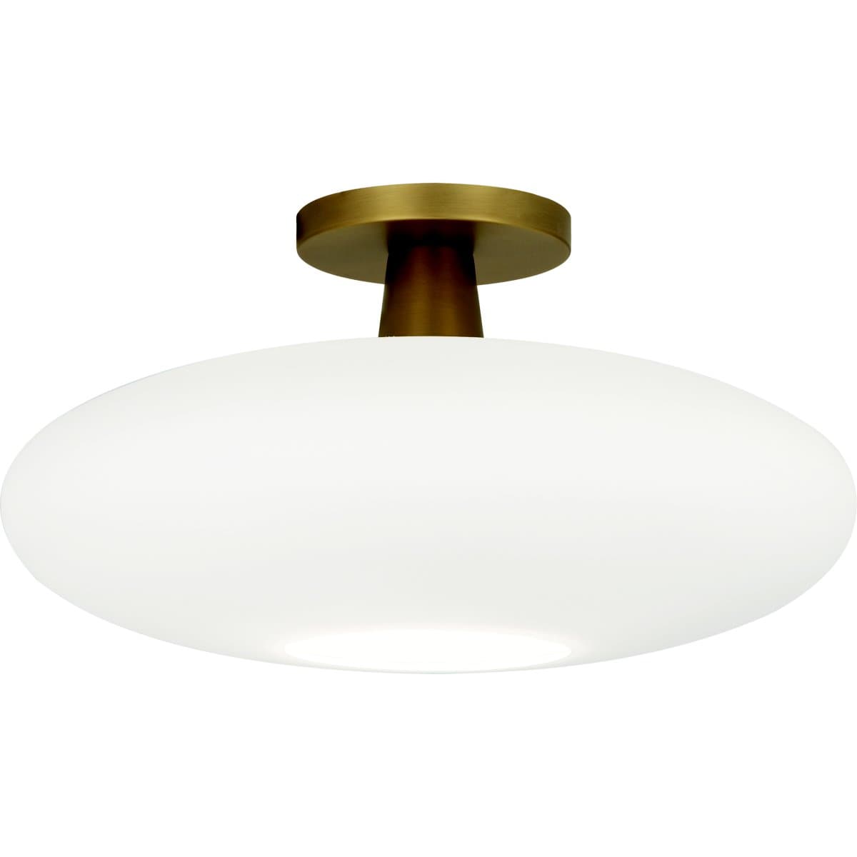 Robert Abbey | Rico Espinet Ovo Semi-Flushmount — Deep Patina Bronze