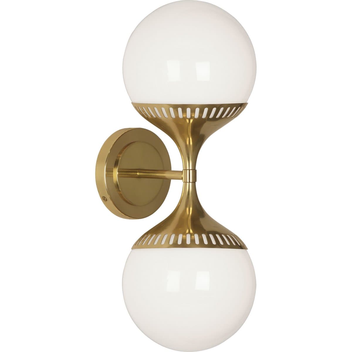 Jonathan Adler | Rio End-on-End Sconce — Modern Brass