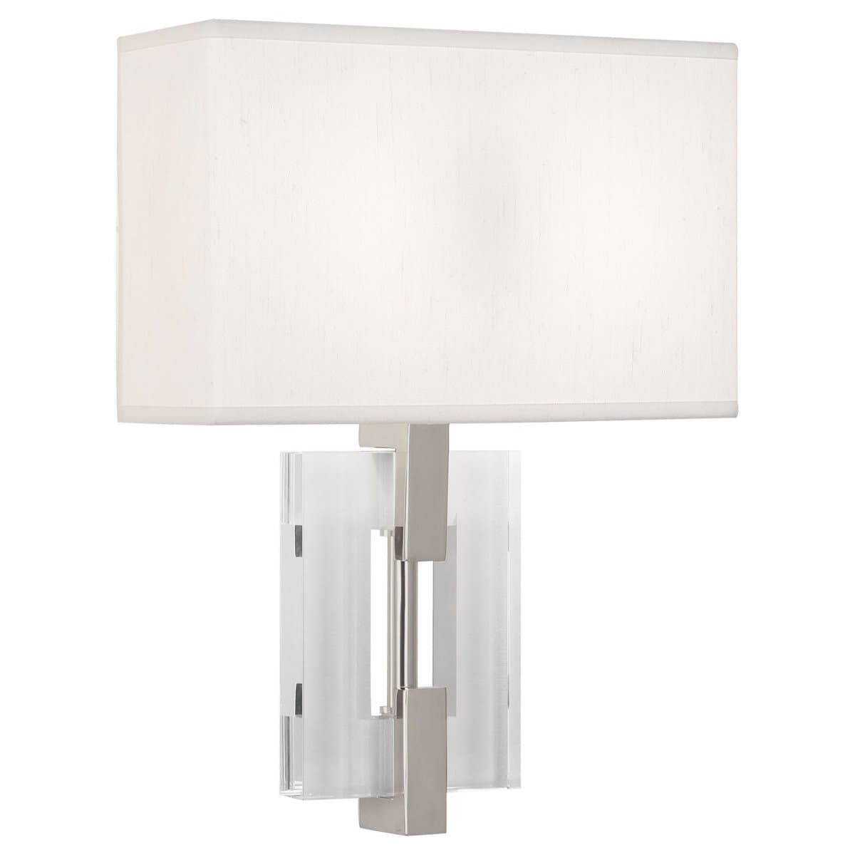 Robert Abbey | Lincoln Wall Sconce — Pearl, Polished Nickel