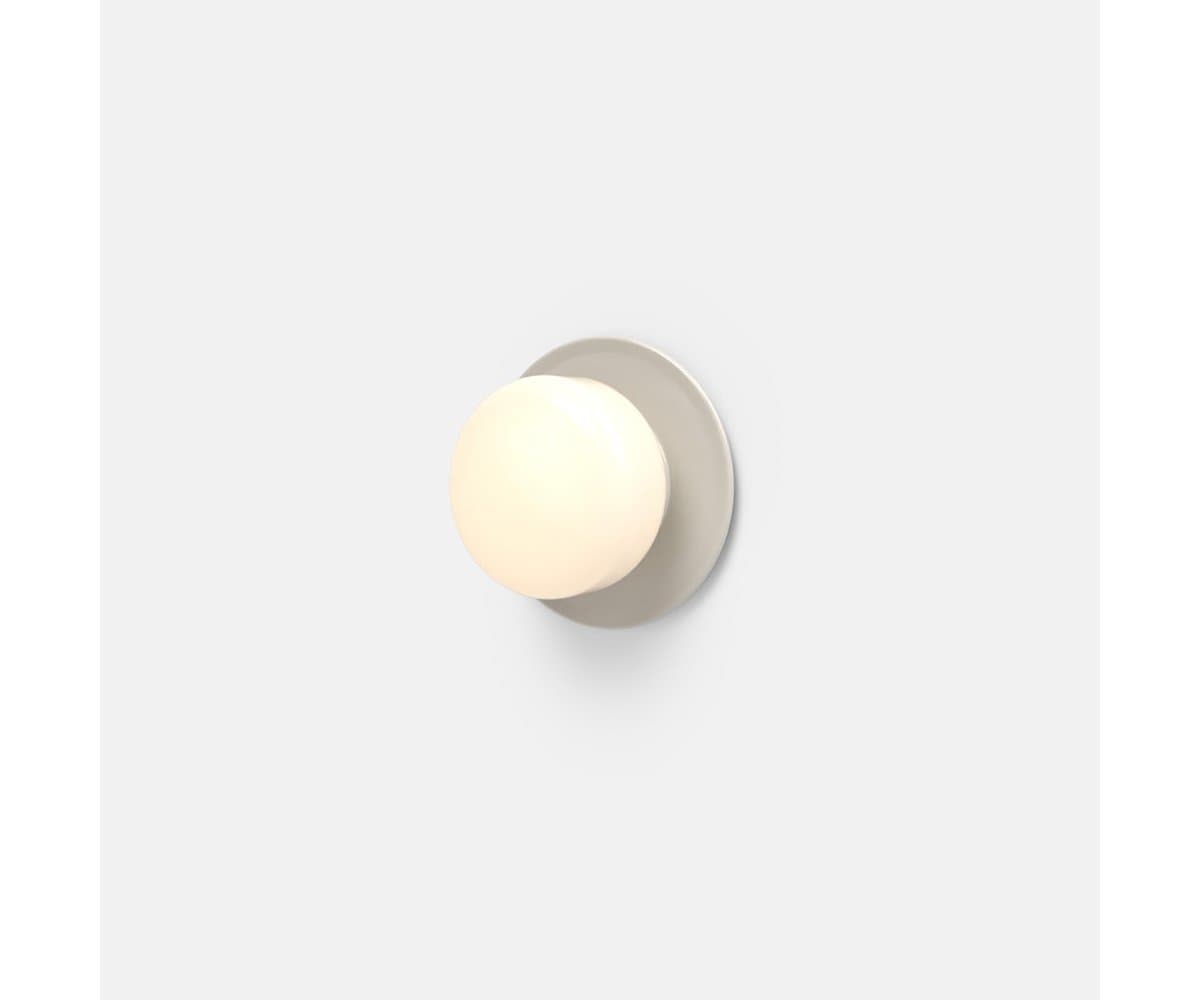 RBW | Pastille Disc LED Wall Sconce — Silk Grey, Droplet