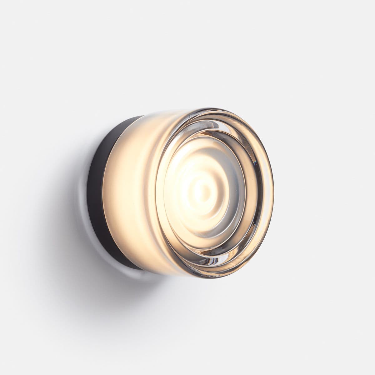 Rbw Ripple Led Wall Sconce — Smoked, Black Anodized